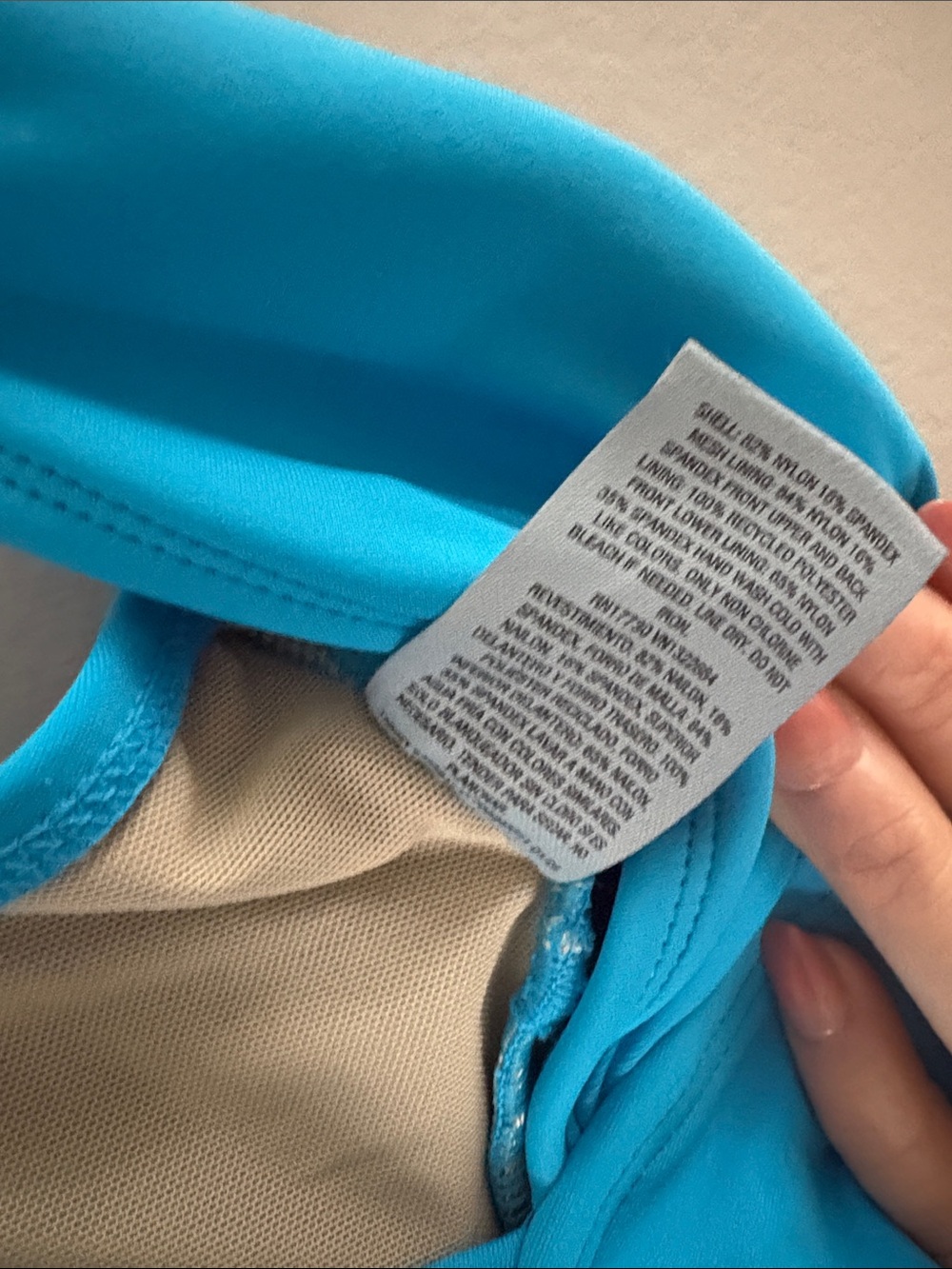 Shade & Shore Bright Turquoise One-Piece Swimsuit Small - Picture 3 of 7
